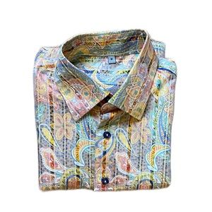 Men’s Visconti paisley print button down sz M